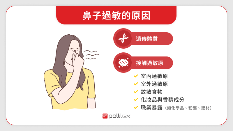 鼻子過敏原因